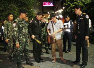 Police and military are stepping up their visual presence on Walking Street to try and secure the area, and increase tourist confidence following the August 17 bombing of the Erawan Shrine in Bangkok.