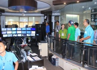 Officials from Nakhon Pathom were in town last month to study Pattaya’s CCTV-based security systems.