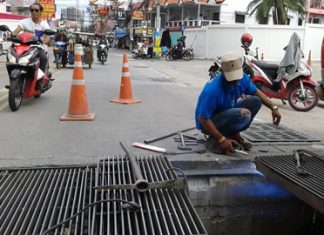 Engineers weld in thick steel to support the covers and make sure that they can handle heavy vehicles.