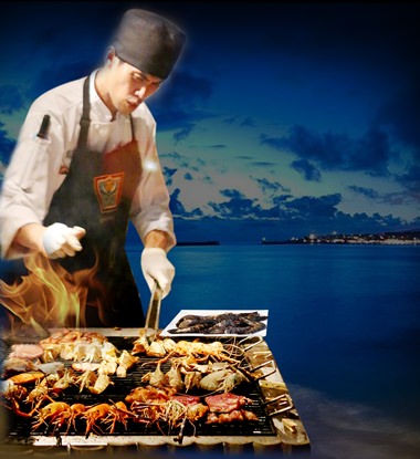 Mirage Beach BBQ Seafood Buffet every Thursday