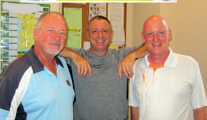 (L-R) Barry Elphick with Tom Herrington and Graham Buckingham.