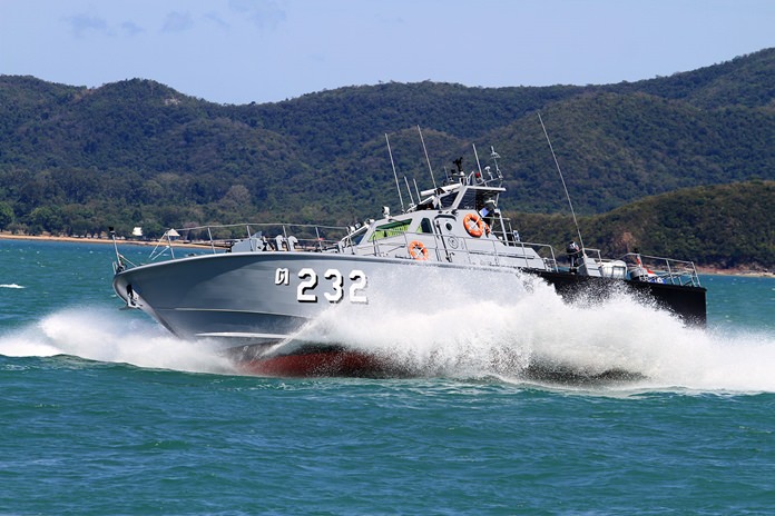 The Sattahip Naval Base took delivery of six new patrol boats to be used by battle and coast guard squadrons.