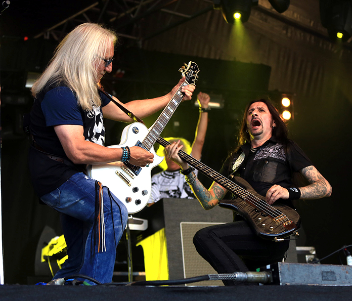 Davey Rimmer and Mick Box of Uriah Heep.