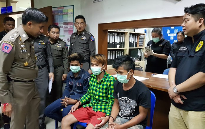 Three Cambodians who allegedly pickpocketed a Russian tourist on Koh Larn were among the 52 people arrested in a crime sweep launched by Special Branch police in Pattaya.