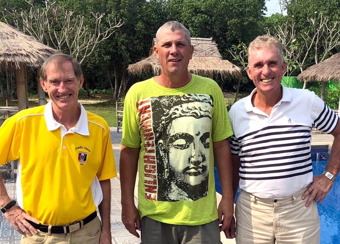 From left, Jonathan Pratt, Bob Edwards & Neil Harvey.