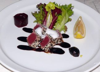 The new herb-crusted tuna.