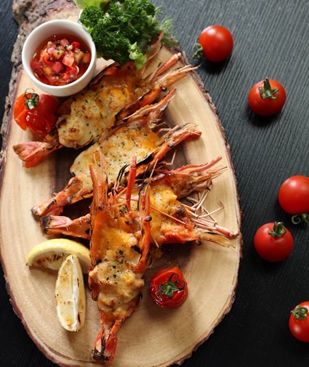 Delicious river prawns at Hilton Pattaya throughout February.