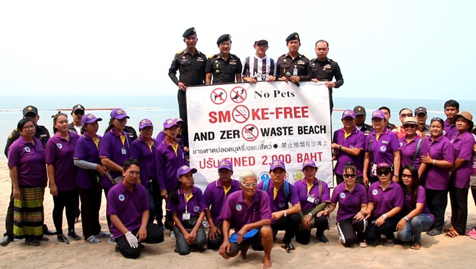 Pattaya officials are drafting beach vendors to enforce the country’s new smoking ban and keep Jomtien clean.