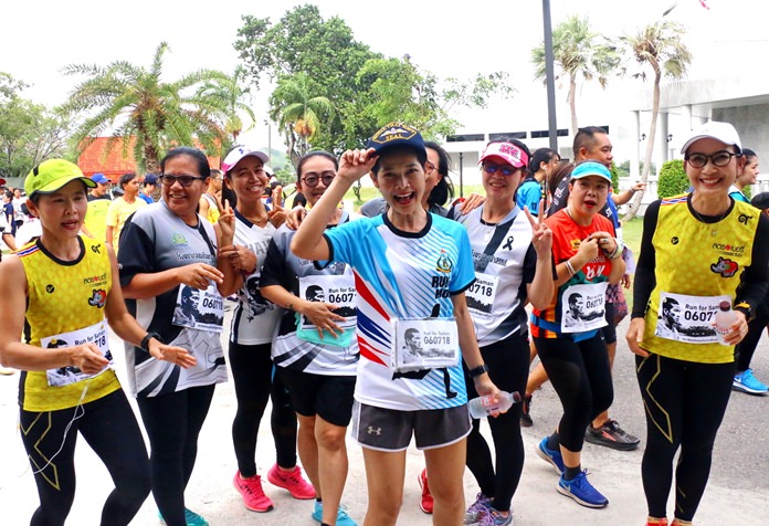 Runners turned out in large numbers to support the charity cause in Sattahip.