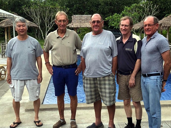 (From left) Daniel Oshiro with Willem Lasonder, Stan Rees, Jonathan Pratt & Paddy Devereux.