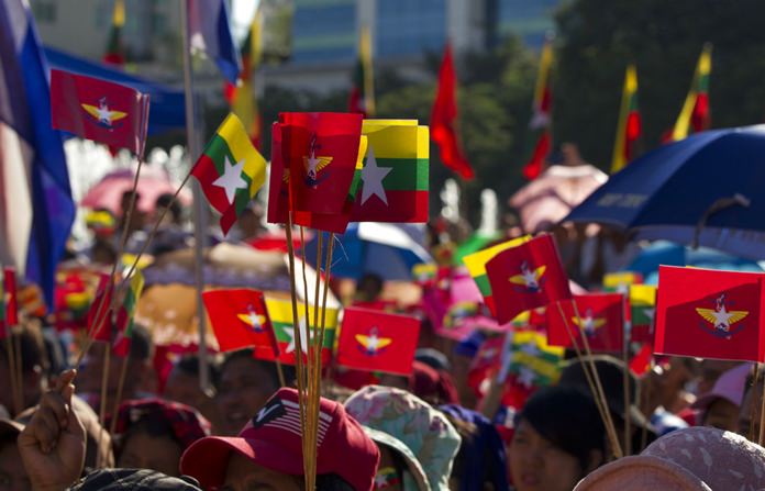 Myanmar Military Rally