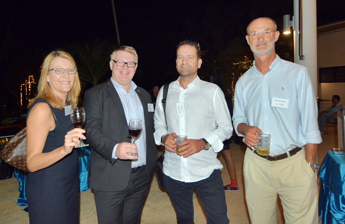 Jacqui Cuthbertson (InterContinental Pattaya Resort), Nicklas Moberg (Pinnacle Hotel & Resorts), Paul Crowhurst and Dirk Janovansky. 