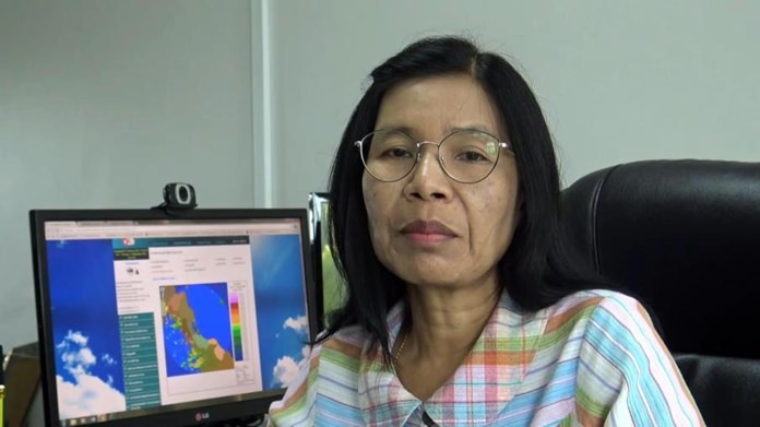 Director of the South East Meteorological Center, Payao Muangngam.