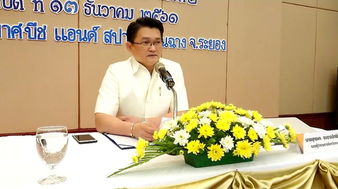 Deputy Governor of Rayong province Yuthapol Ongarjittichai.