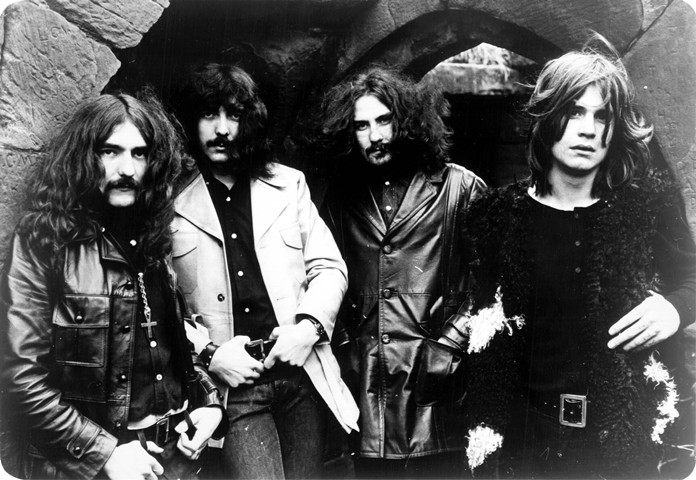 Black Sabbath in 1970, from left to right: Geezer Butler, Tony Iommi, Bill Ward, Ozzy Osbourne.