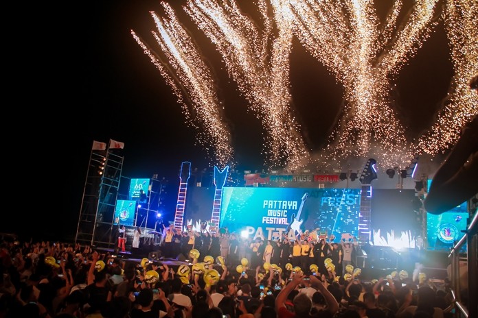 Music filled the air from north to south as the Pattaya Music Festival roared to life on three beachfront stages. The annual festival draws huge crowds, helps fill local coffers, but at the same time causes massive traffic jams. 