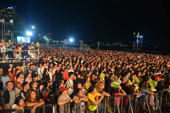 The annual music festival brings in massive audiences.