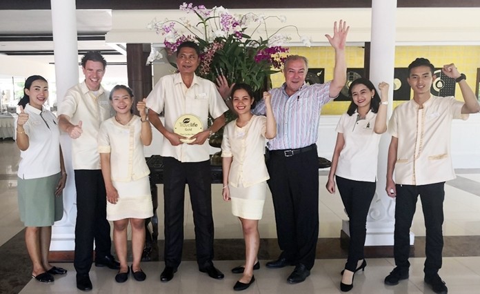 Rene Pisters, the General Manager of the Thai Garden Resort, and his dedicated team have a great reason to celebrate.