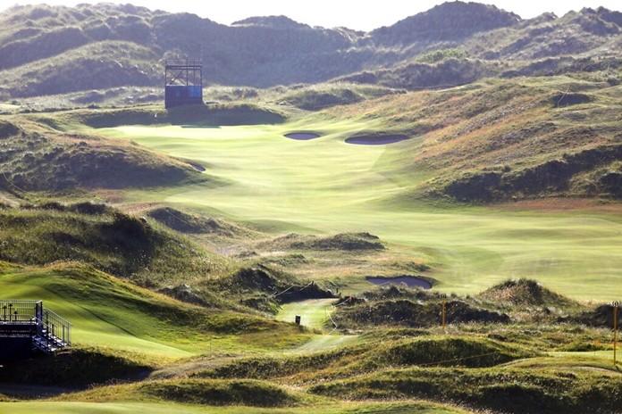 Royal Portrush Golf Club in Northern Ireland is shown in this Saturday, July 6, 2019 photo.(AP Photo/Peter Morrison)