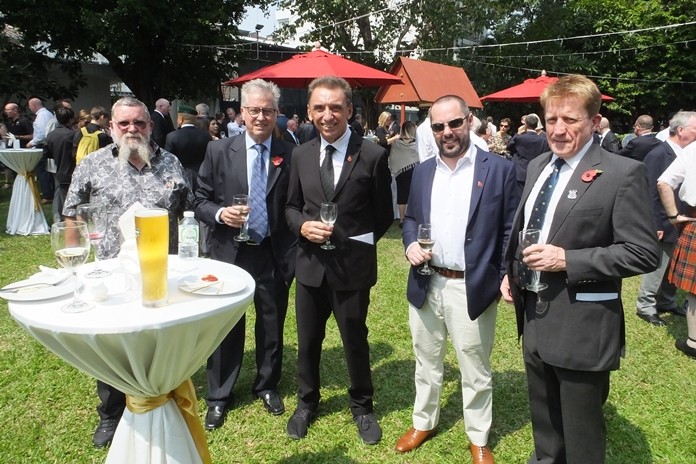 The refreshments on the rear lawn were very well received by those in attendance.