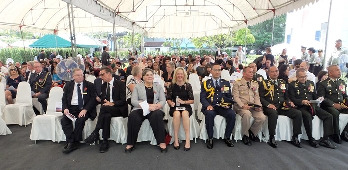 A fantastic crowd of people attended the first Remembrance Service held at The British Club