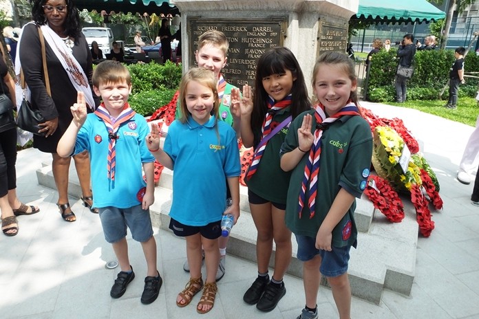 Wonderful to see young children from the Cubs on parade.