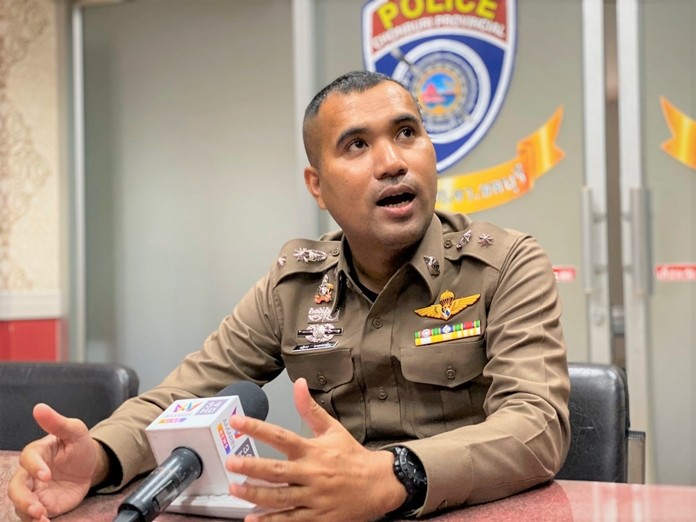 Banglamung deputy police chief Pol. Lt. Col. Nattakorn Mongkolmaha said the department regrets the sting operation ended in death and injury to innocent people, but denied that officers trying to arrest Tanongsak and his girlfriend didn’t follow proper procedures.