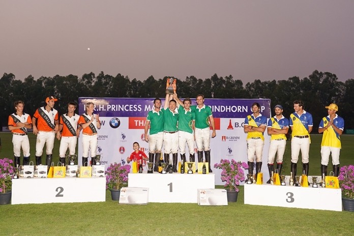 This event featured an exciting competition between the Thai Polo Team (shown here) and 1003 Polo Team from China, the former winning 7-3.