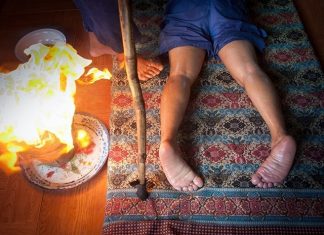 Yam Khang massage, Ban Rai Kong Khing in Chiang Mai.