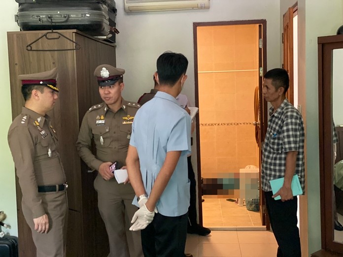 Martin Hindringer, 75, suffered a single 9mm gunshot through the mouth and head in the Feb. 8 incident in the bathroom of his two-floor luxury condominium on Naklua Soi 15.