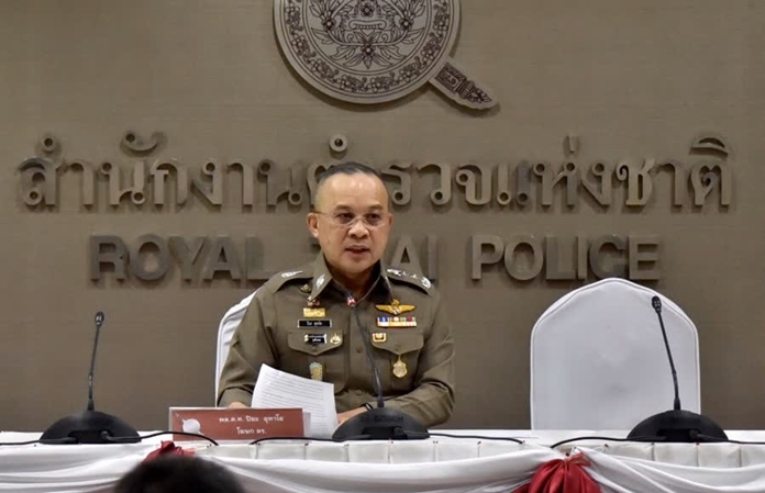  The Royal Thai Police spokesman, Pol Lt Gen Piya Uthayo.