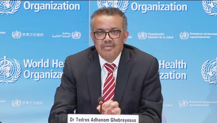 Director-General of the World Health Organization, Dr Tedros Adhanom  Ghebreyesus.