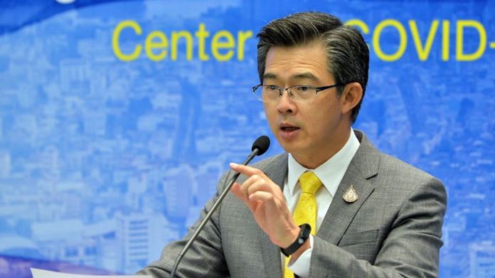 The Centre for Covid-19 Situation Administration (CCSA) spokesman, Dr. Taweesin Visanuyothin.