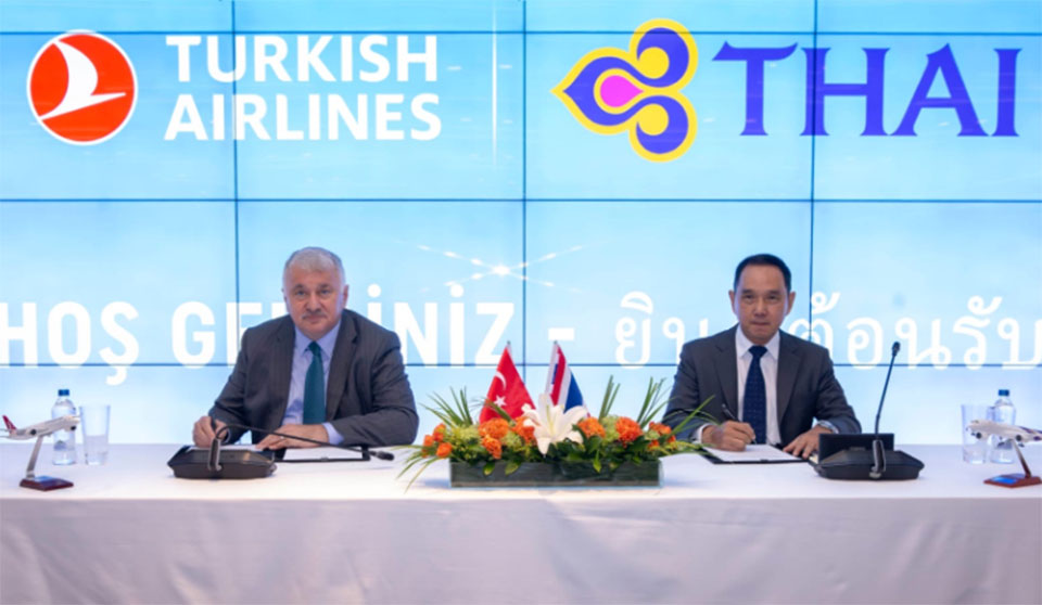 Thai Airways ve Türk Hava Yolları, her iki ülke için turizmi canlandıracak ortak operasyonlar konusunda anlaştı