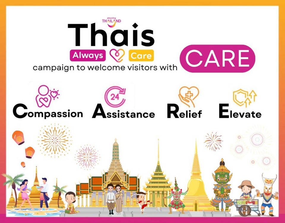 ‘Thais Always Care’ campaign to welcome visitors with CARE - Pattaya Mail