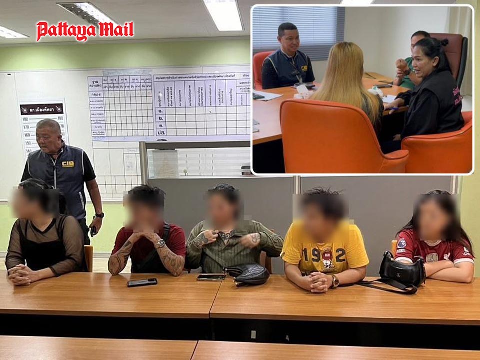 Five arrested in Pattaya for assault and attempted human trafficking