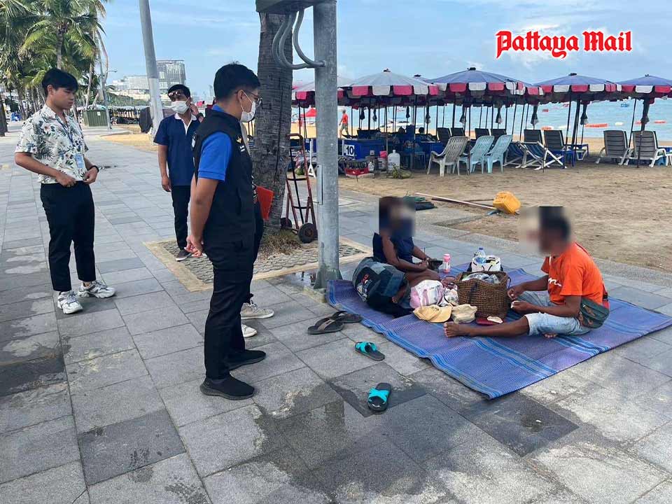 Pattaya welfare officials assist homeless people in citywide operation