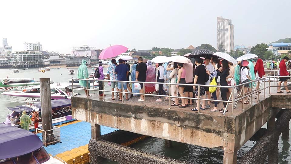 Thunderstorms expected in Pattaya and Bangkok; moderate waves in the Gulf of Thailand